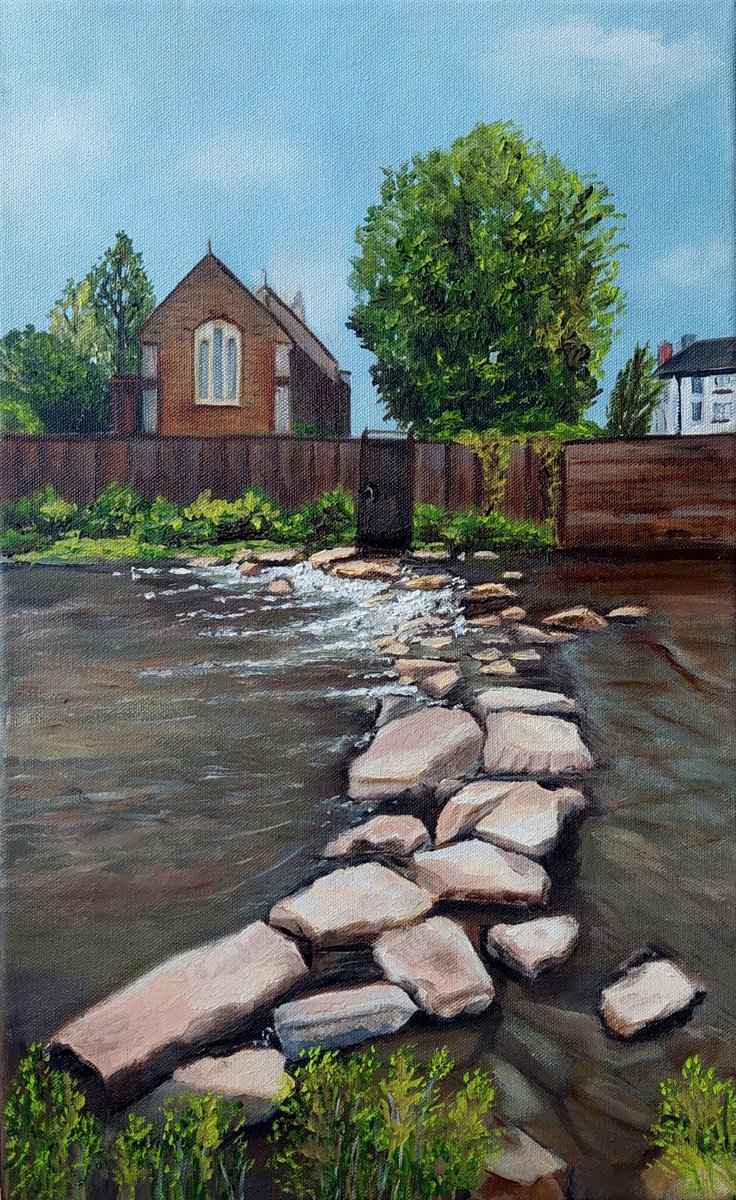 Across The Quiet Streem By Ira Whittaker, 12 X 19, Artwork For Sale On Artfinder