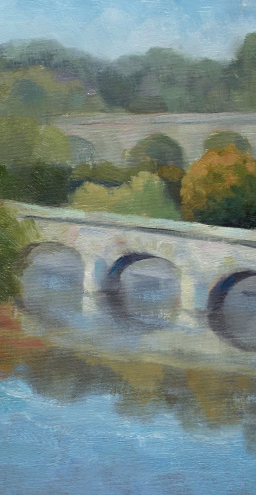 River Viaduct and Railway Line by Gav Banns