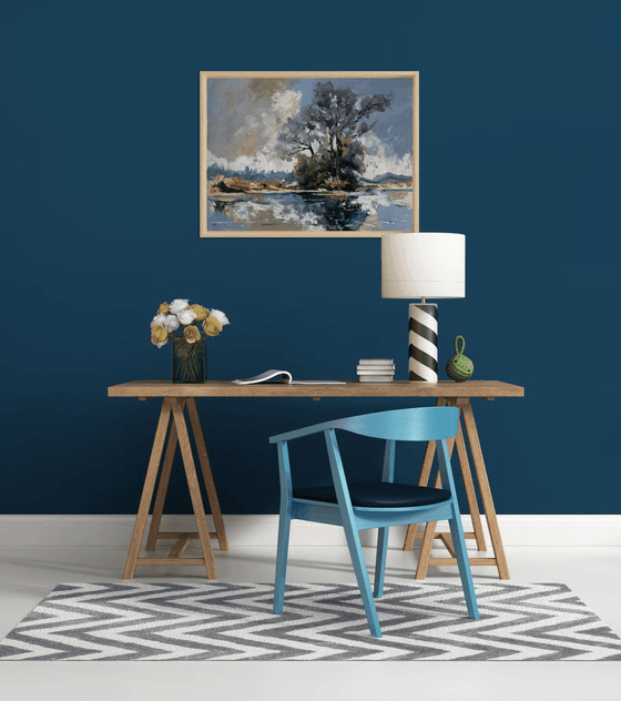 Tranquil Tree on Water.