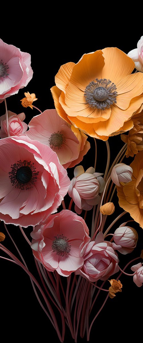 Poppies 59 by MICHAEL FILONOW