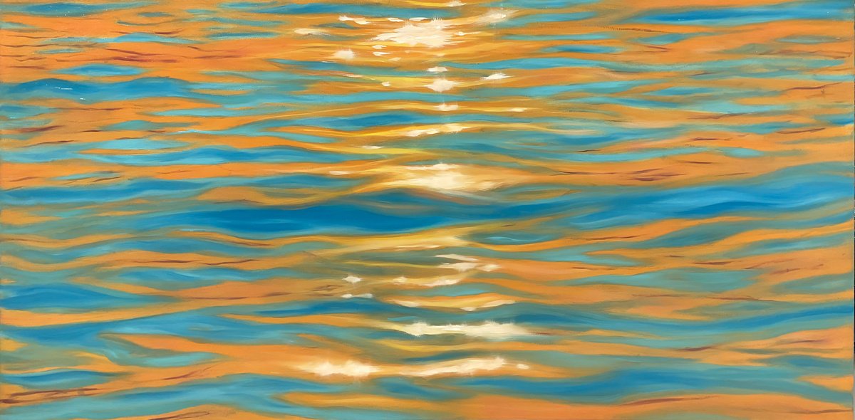 Flowing Light By Alla Kallas, 25 X 13, Artwork For Sale On Artfinder