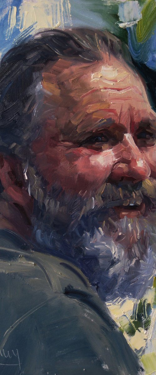 Smiling Old man by Paul Cheng