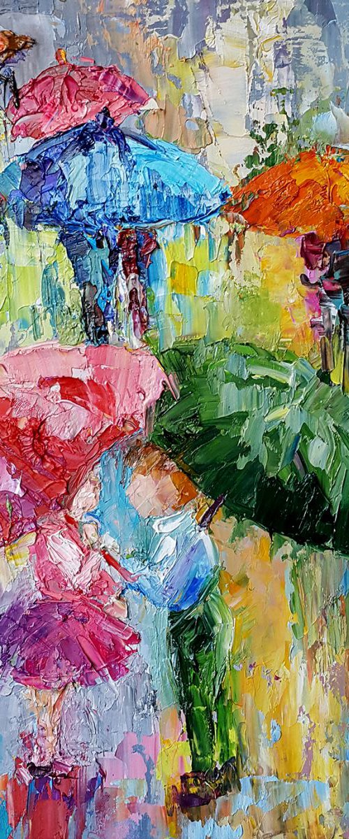 Lovers in the rain by Anastasia Kozorez