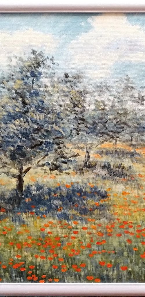 Olive grove 63 x 53 cm by Oleh Rak
