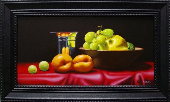 The red tablecloth