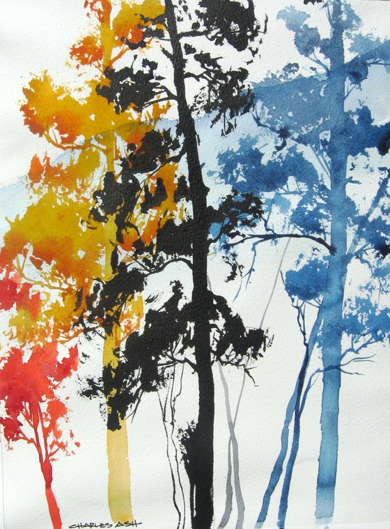 Aspen Colors 4 - Original Watercolor Painting