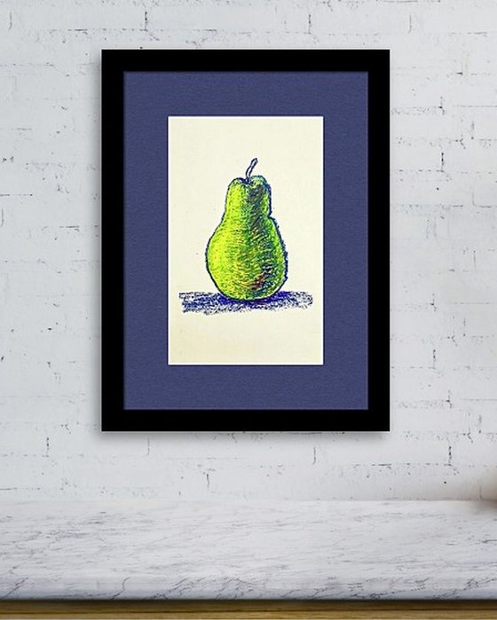 A single Pear Still Life