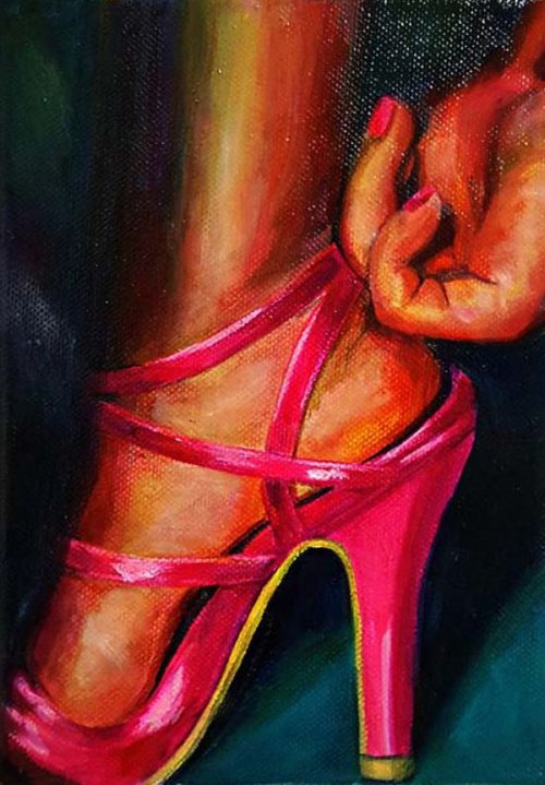 Pink Shoe by Samantha Han