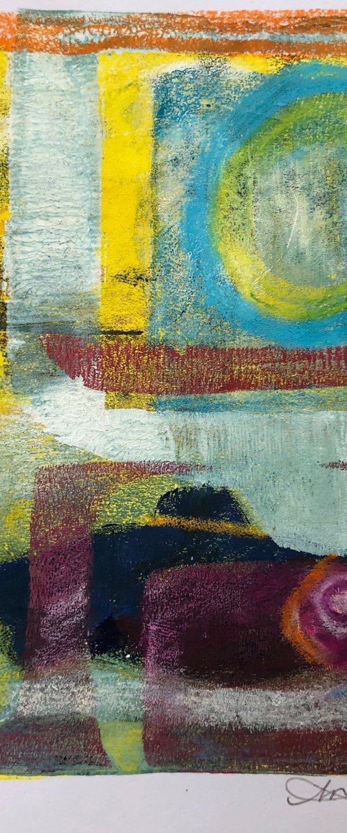 Fish Monoprint 4 by Annie Meier