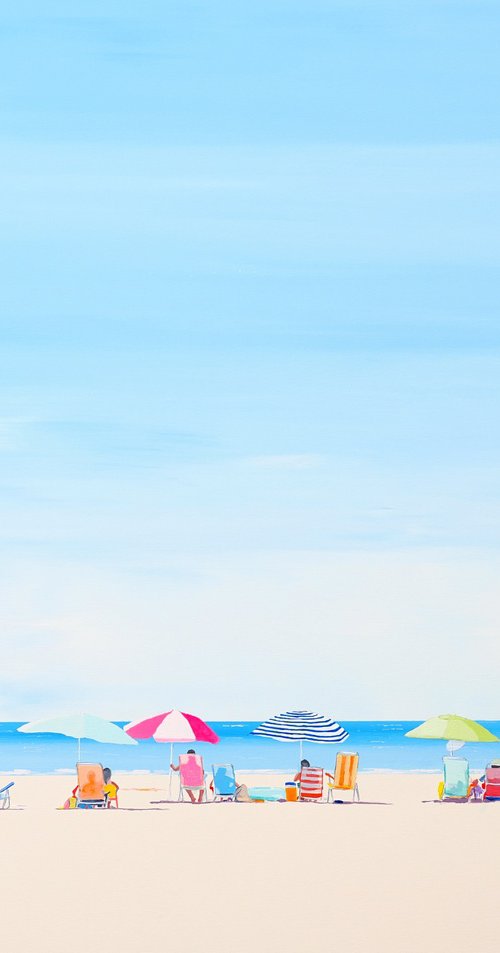 Shoreline umbrellas VII by Carlos Martín