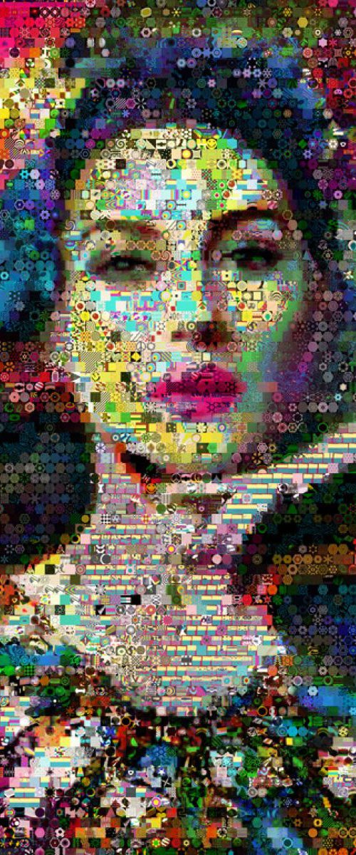 Monica_Beluchi_Abstract_Collage by John Lijo Bluefish