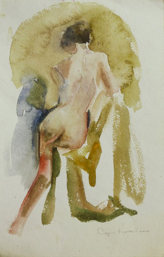 Seated nude