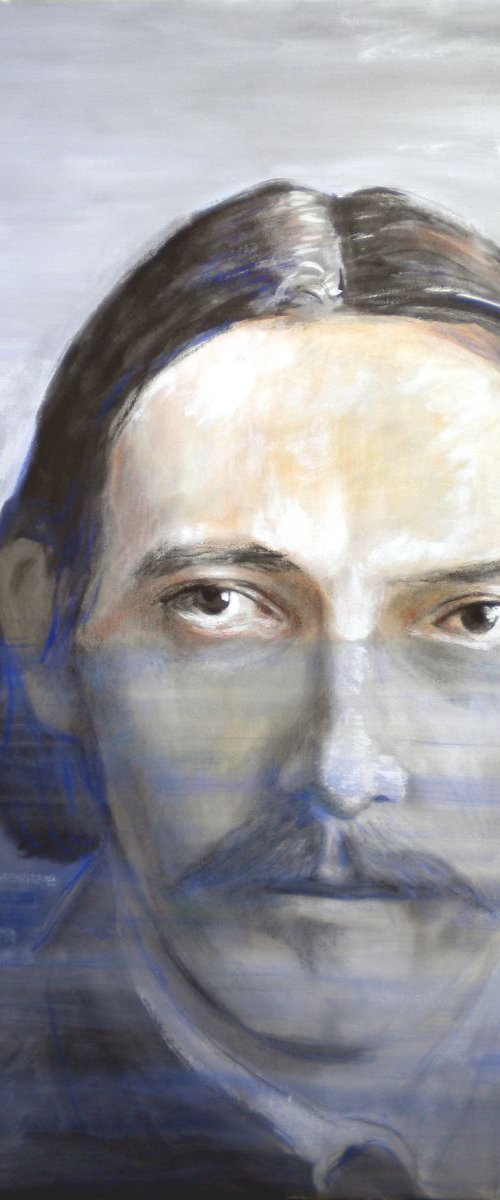 Portrait of Robert Louis Stevenson by paolo beneforti