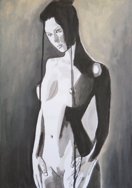 Nude # 23 /42 x 29.7 cm by Alexandra Djokic