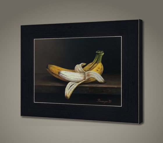 Bananas (38x31cm, oil on panel)