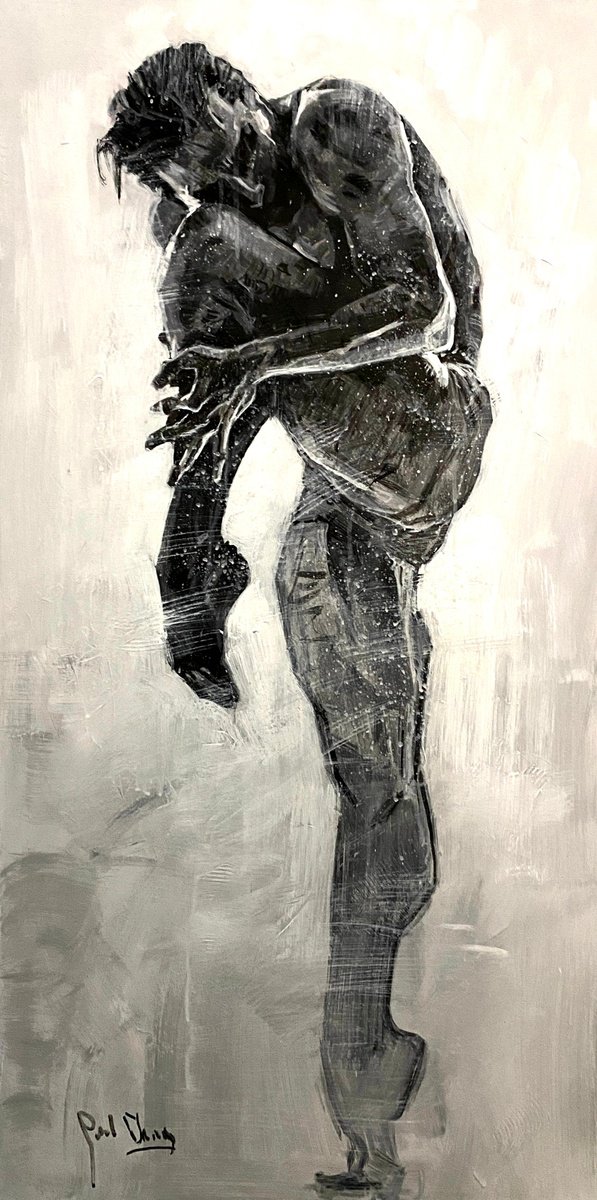  An Inward Posture By Paul Cheng, 20 X 40, Artwork For Sale On Artfinder