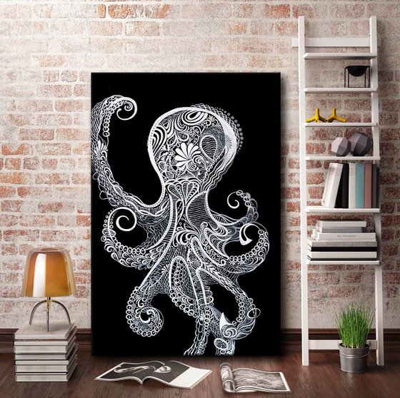 Oil painting "Octopus"