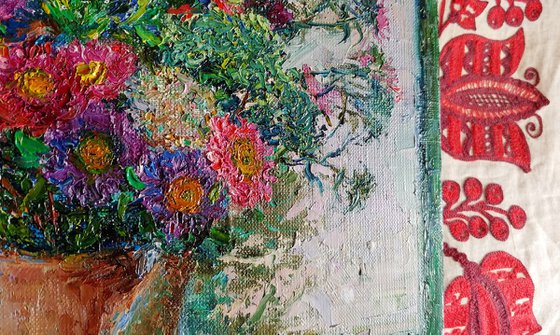 A bouquet of chrysanthemums