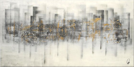 Metropolis  - Abstract Art - Acrylic Painting - Canvas Art - Abstract Painting - Industrial Art - Statement Painting