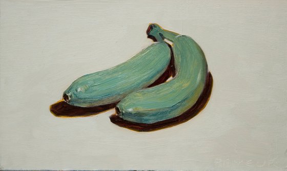 surrealistic blue banana