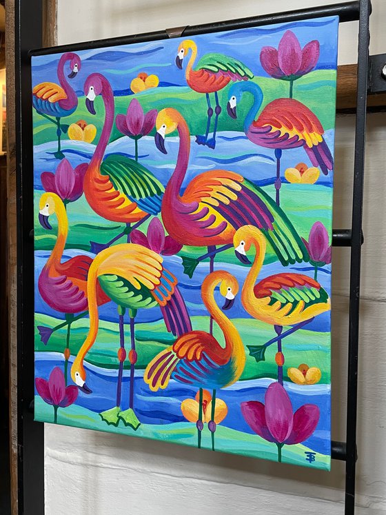 Fantasy Flamingoes