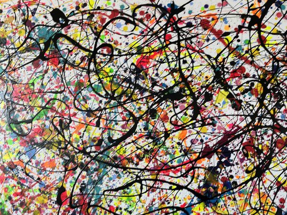 Cosmic Explosion in Black - Tribute a J.Pollock by Juan Jose Garay