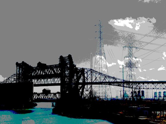 Lift Bridges Meet Skyway Bridge, Chicago