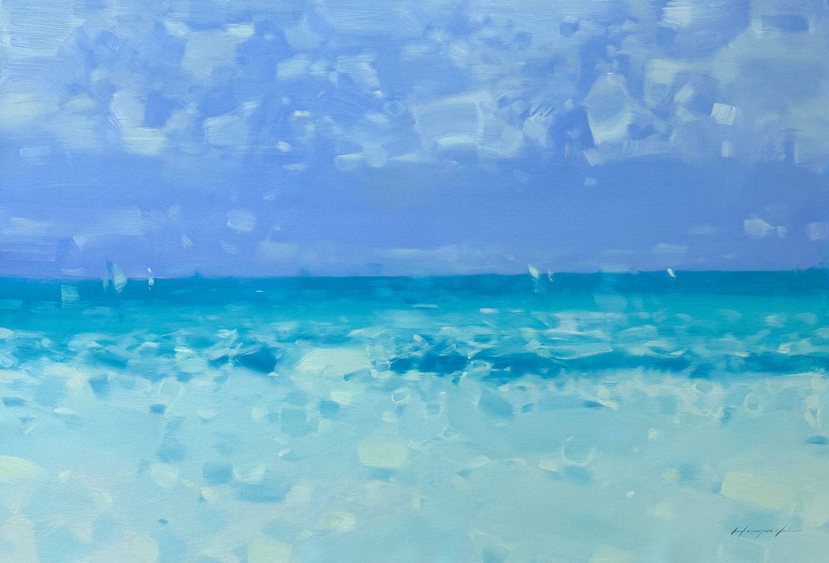 Caribbean Colors By Vahe Yeremyan, 45 X 31, Artwork For Sale On Artfinder