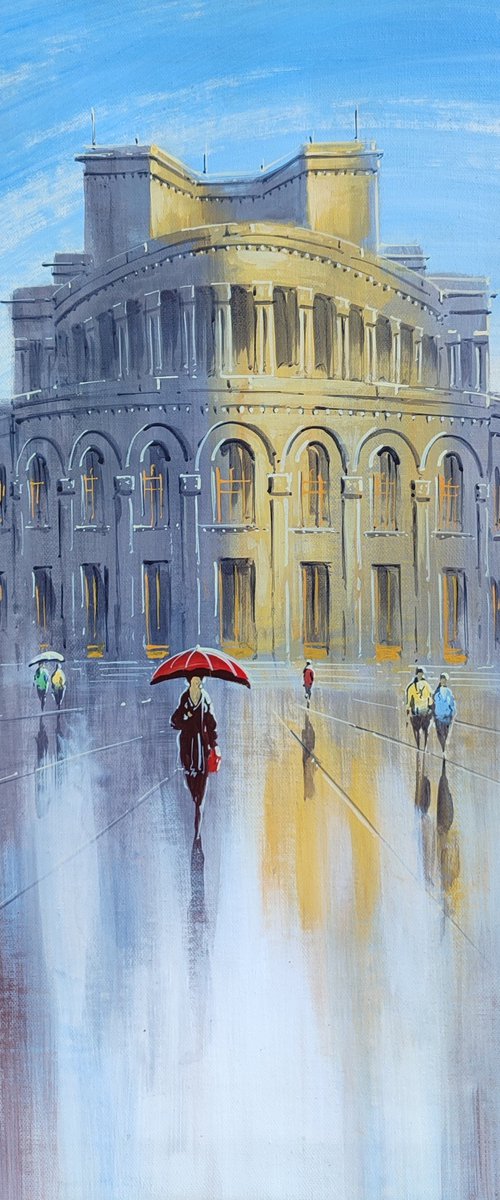Opera Square in the Rain by Aram Movsisyan