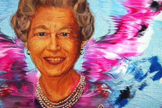 Portrait Elizabeth II Queen 908