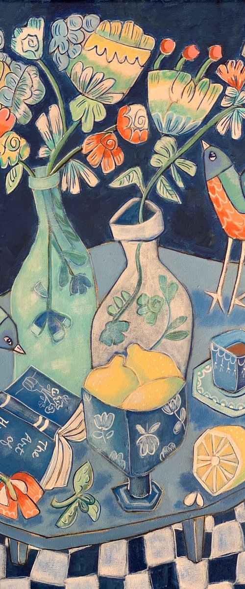 “Dimanche” Bleu” by Holly Wojahn