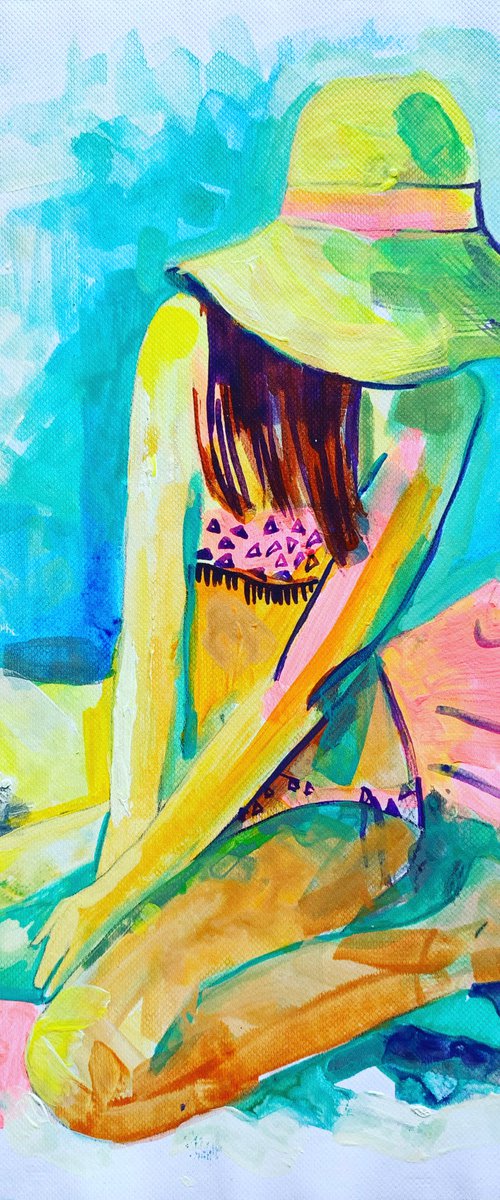 Girl in the beach by Olga Pascari
