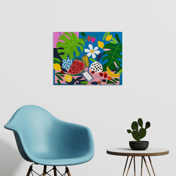 Tropical Still Life Collage