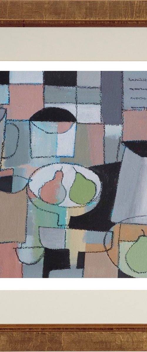 Still Life with 3 Pears by Jan Rippingham