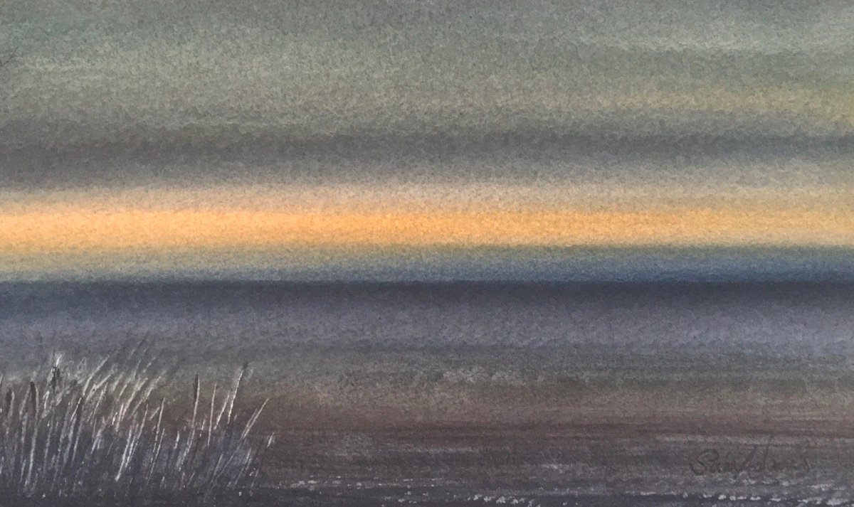 Studland bay at dusk by Samantha Adams