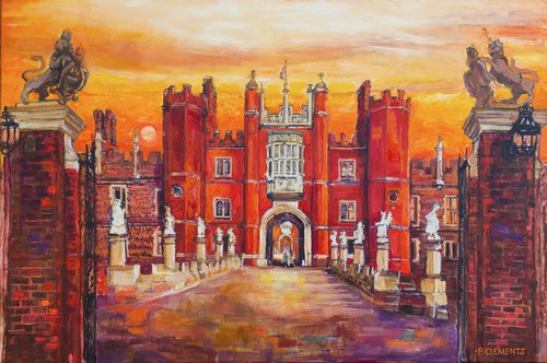 Hampton Court sunset by Patricia Clements