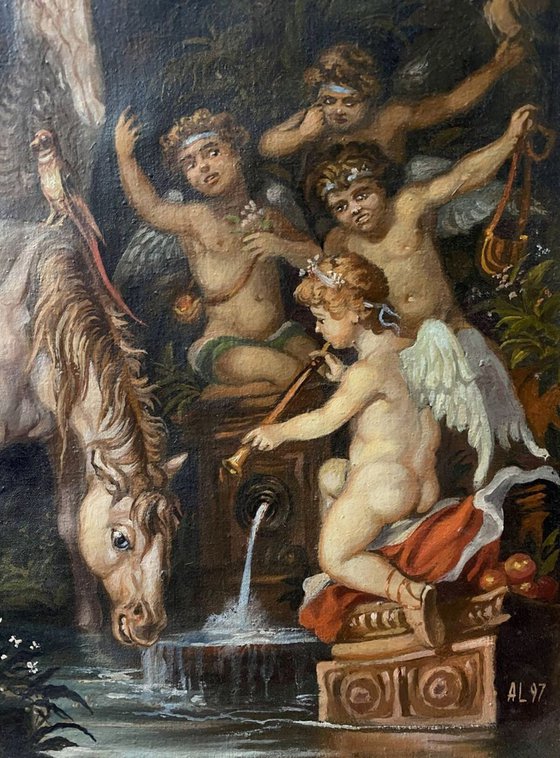 Pegasus and Cupids