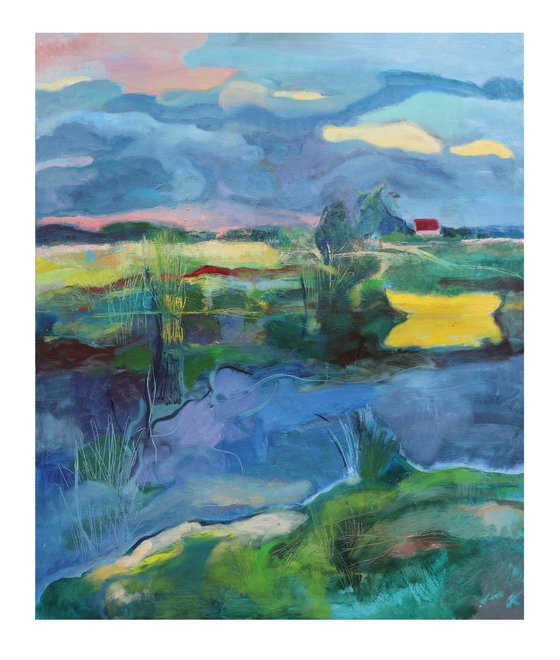 Landscape with a Yellow Boat