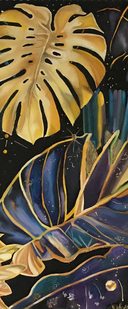 Space jungle original artwork. by Natalia Lugovskaya