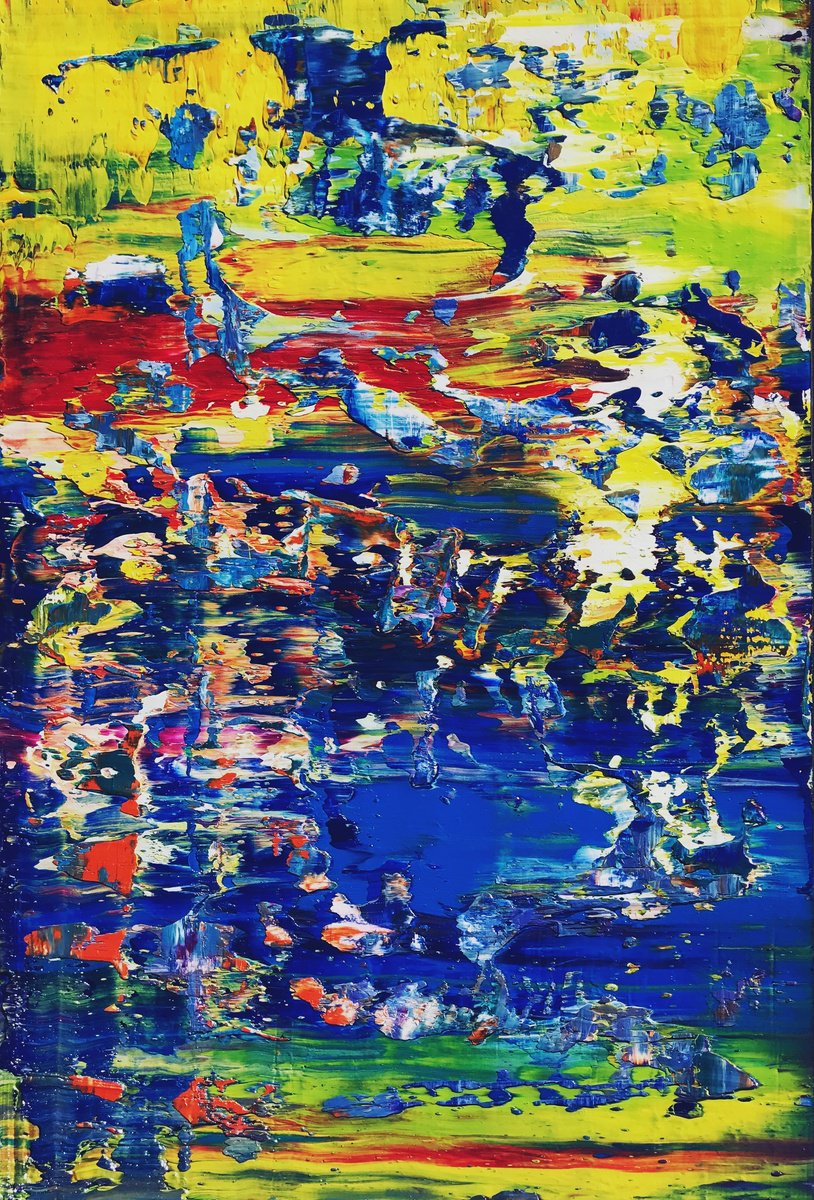 Abstract Oil Painting By Svitlana Andriichenko, 16 X 24", Speech Balloon.?57, Original Artwork