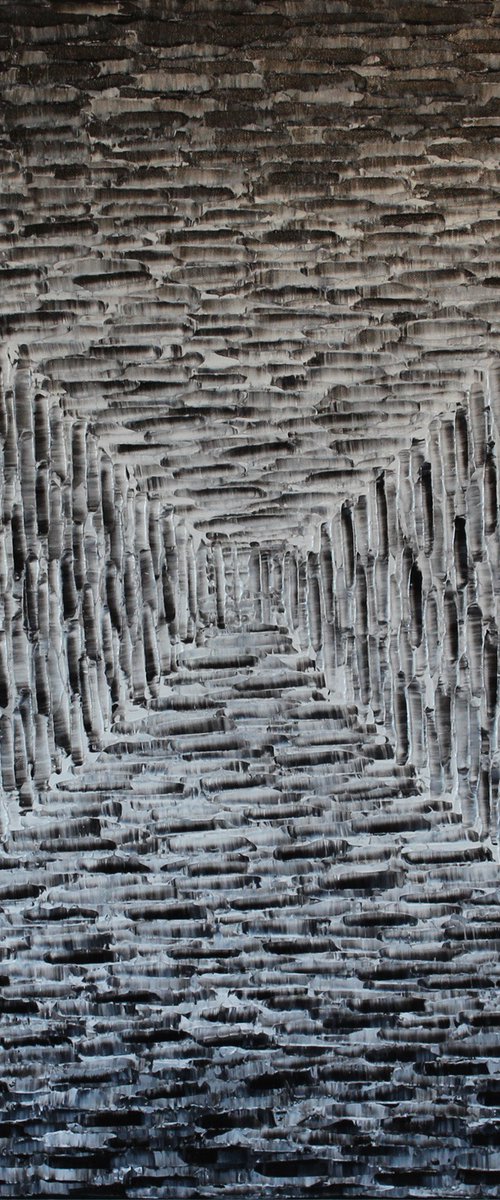 Large Square Black and White Gradient by Jonathan Pradillon