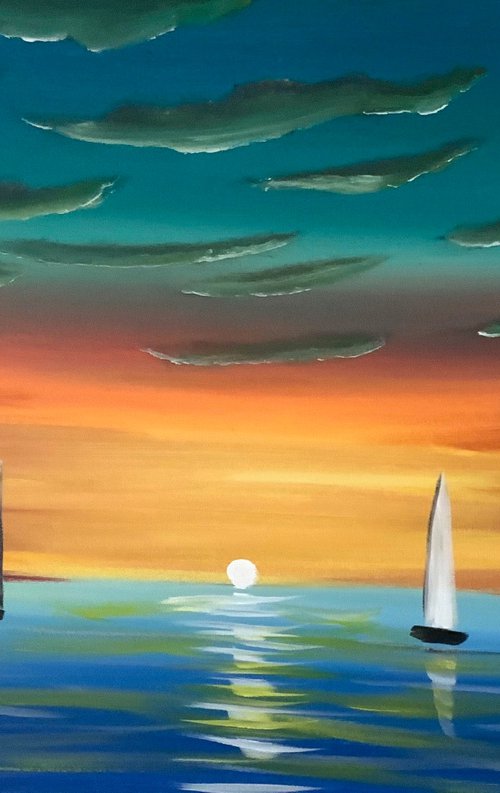 Sunset Regattas by Aisha Haider