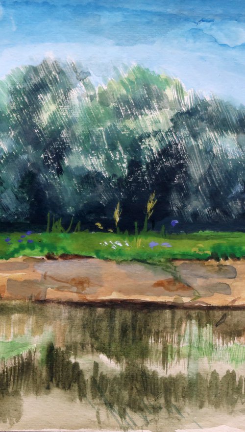 After the rain. by Elvira Sesenina