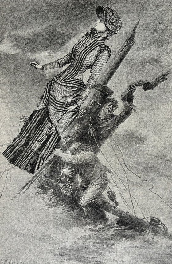 Wreckage of the American sailing ship