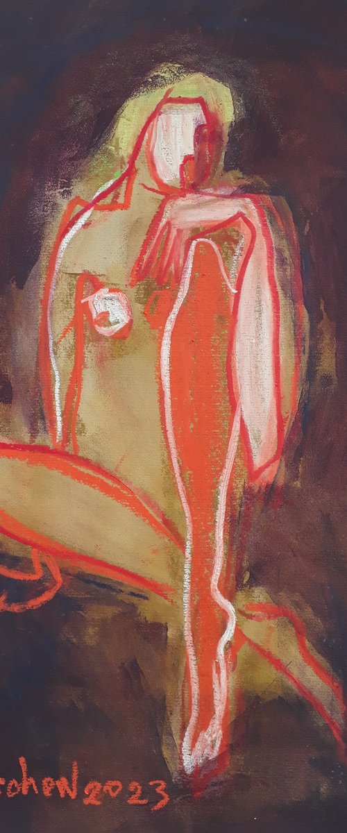Seated. by Tatjana Auschew