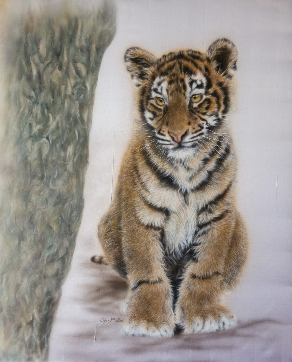 Photorealistic Animal Painting By Olga Belova, 20 X 26", Crispin, Original Artwork