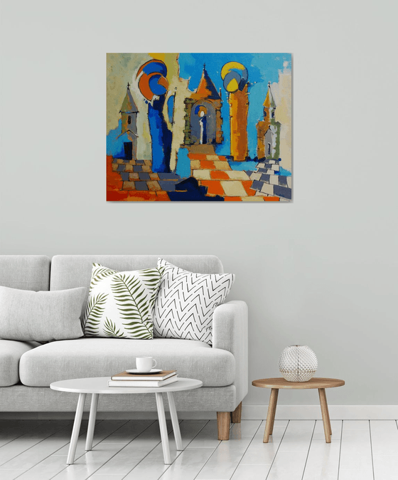 Abstract - Gist (100x80cm, oil painting)