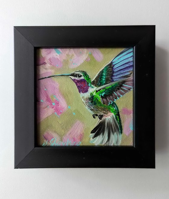 Hummingbird Miniature Framed