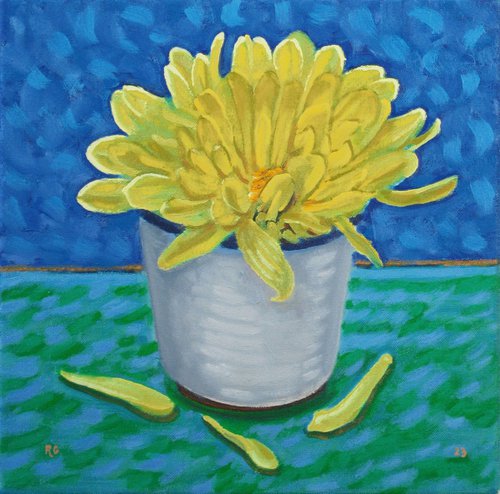 Single Chrysanthemum by Richard Gibson