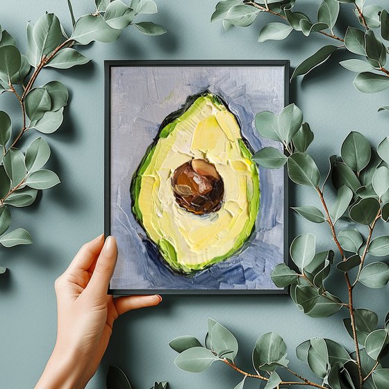 Textured Avocado Oil Painting